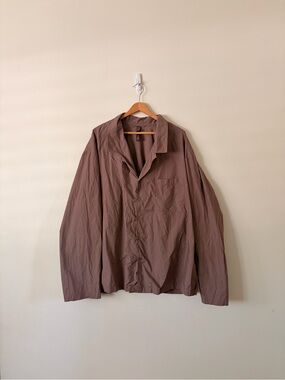 Skims Cocoa Brown Cover Up Button Down Top